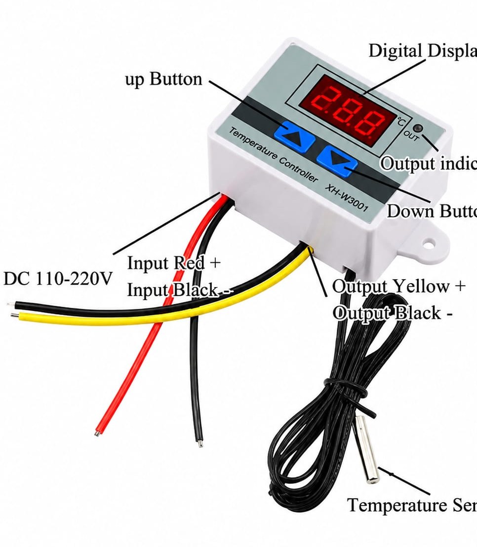 XH-W3001 Digital Temperature Controller Thermostat Control Switch by Test Seller 38