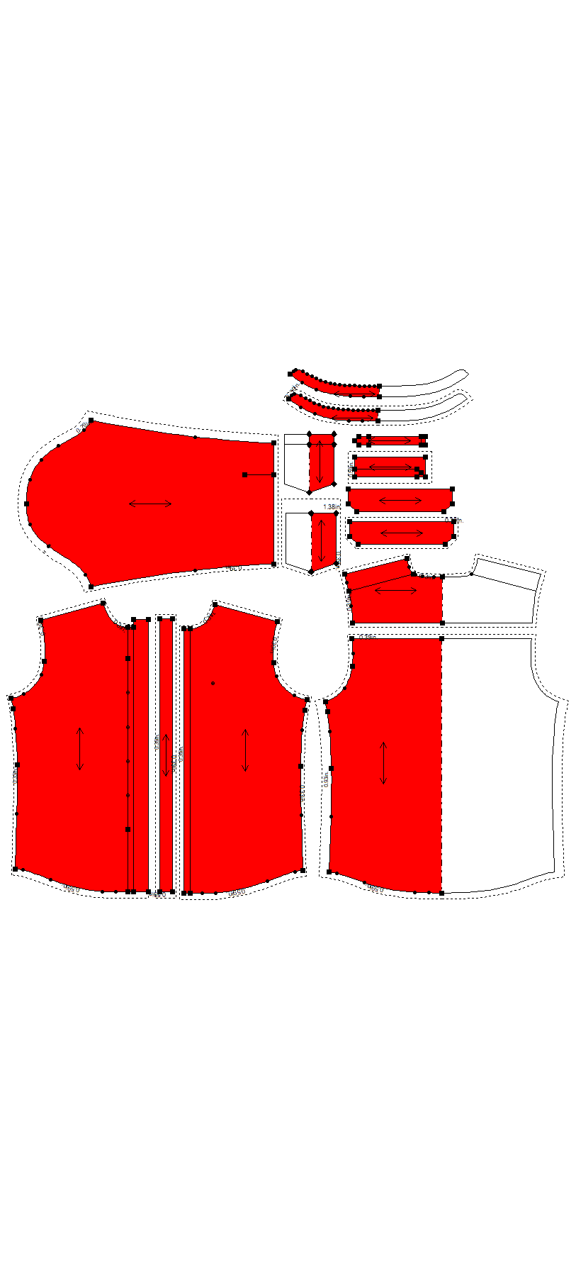 Garment Sewing Pattern and Base Pattern, Grading for Fashion Apparels, Brown Paper Printing by Test Seller 49